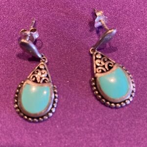 925 dangle filigree earrings